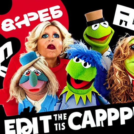 Prompt: Muppets at the end of capitalism