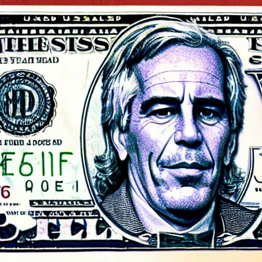 Image similar to United States 1 Dollar Bill - Jeffrey Epstein Profile