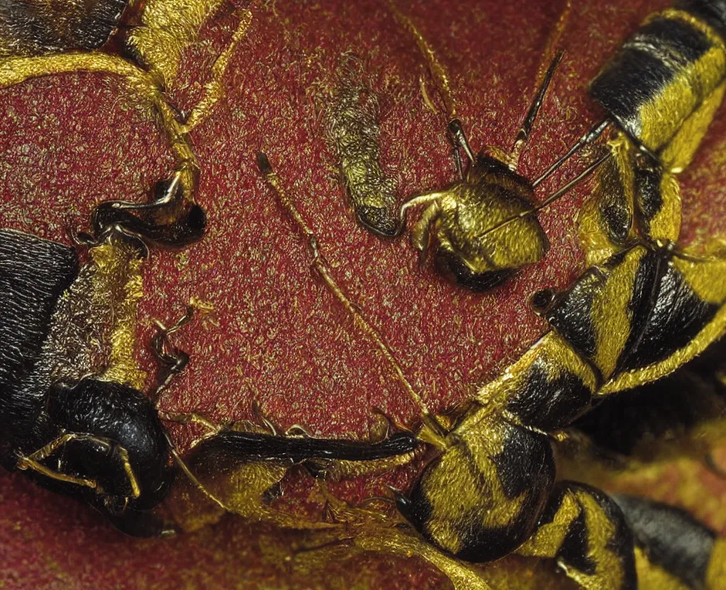 Image similar to a closeup of a beautiful colorful beetle coleoptera. award - winning highly detailed national geographic photograph ( ( by gustave boulanger, joaquin sorolla ) )