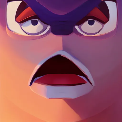 Image similar to face icon stylized minimalist darkwing duck, loftis, cory behance hd by jesper ejsing, by rhads, makoto shinkai and lois van baarle, ilya kuvshinov, rossdraws global illumination