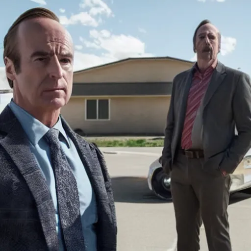 Image similar to last scene of the last episode of the Better Call Saul series finale