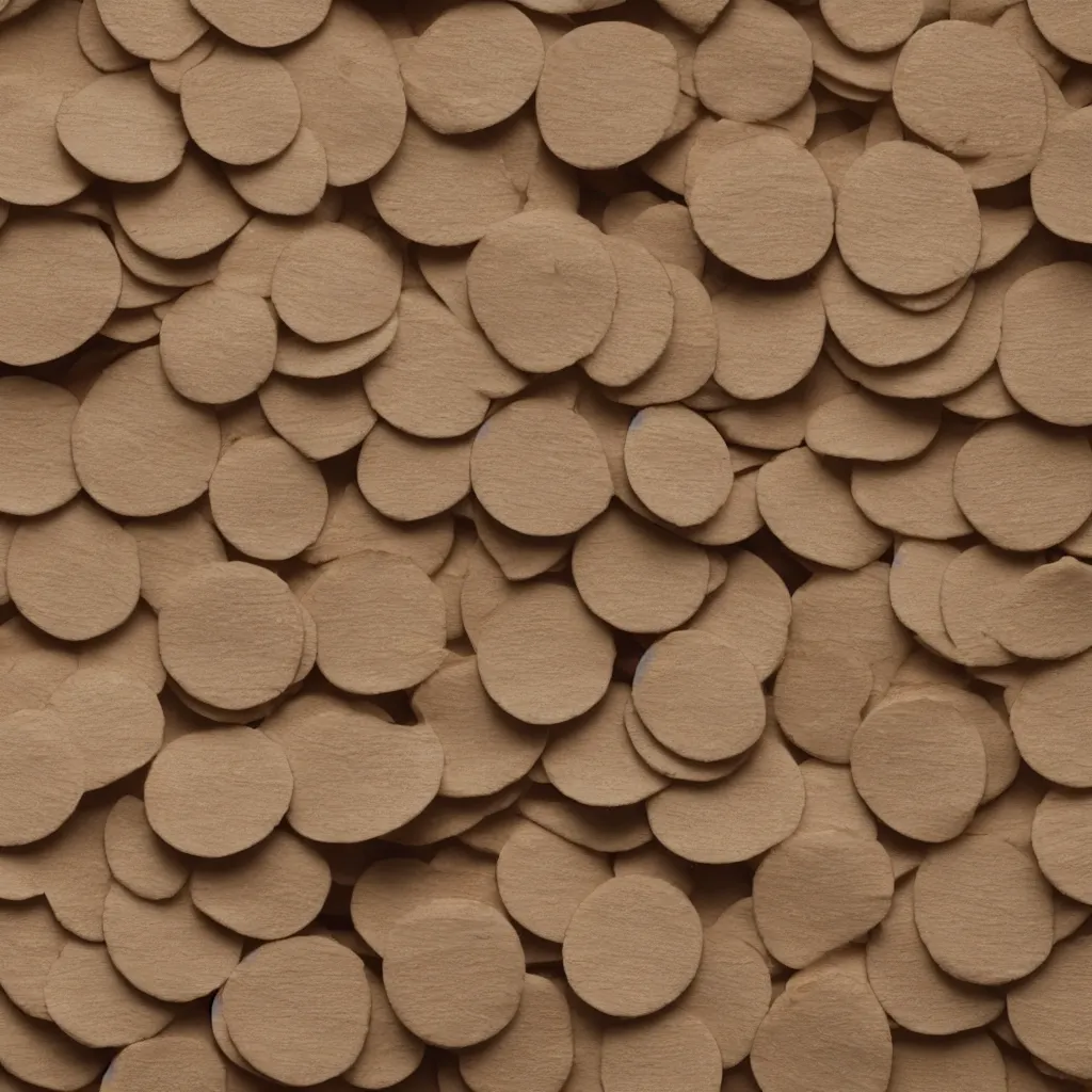 Prompt: close - up view of wafers on top of a wooden table, 8 k, high detail, photorealistic, proper shading