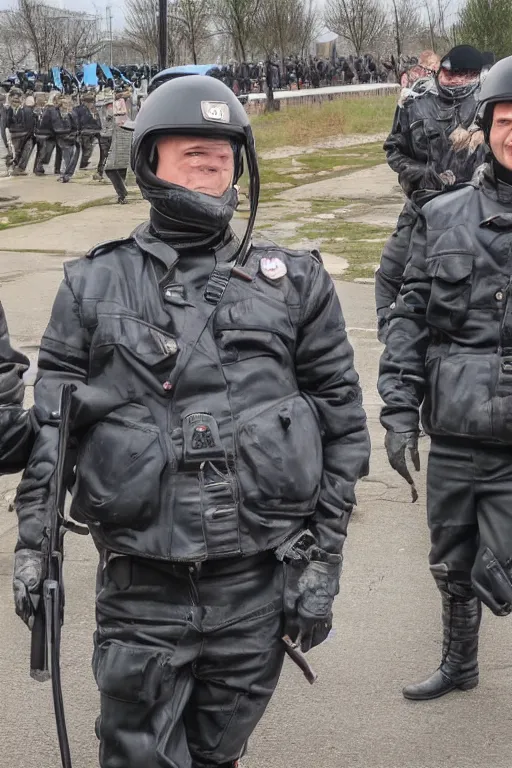 Image similar to happiness of a belarusian riot police 2 0 2 0