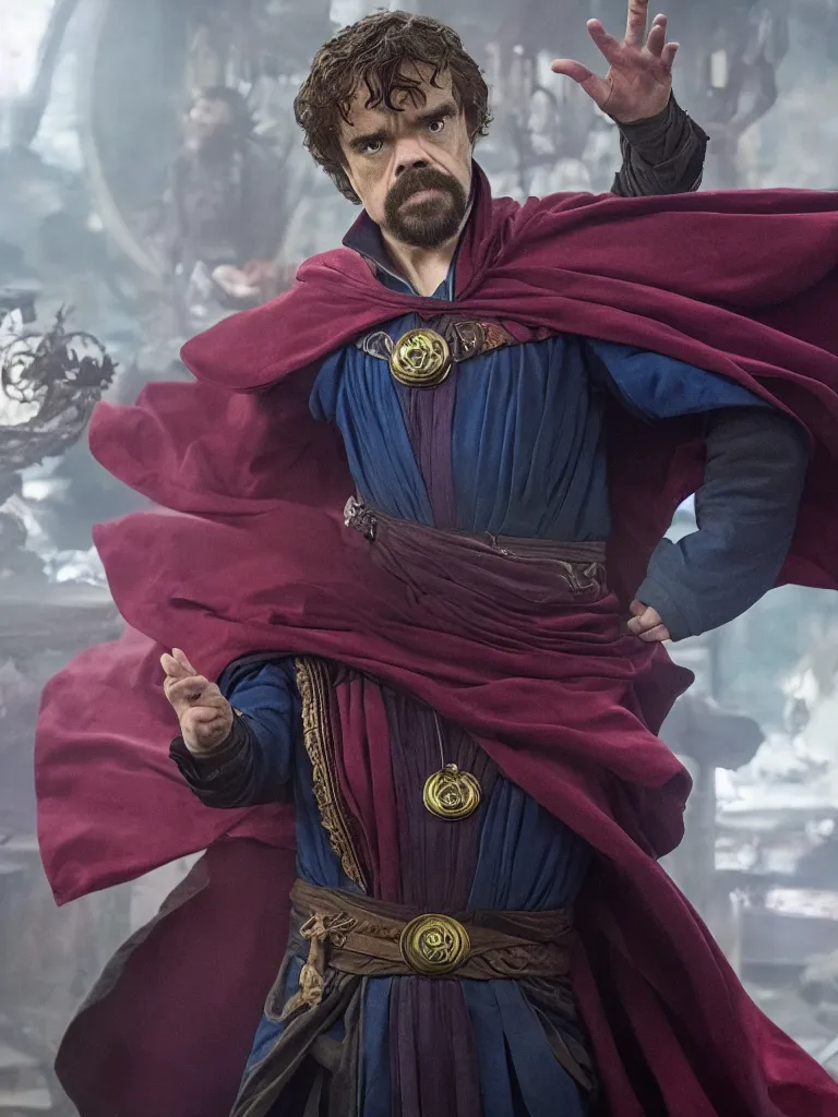 Prompt: Peter Dinklage as Doctor Strange