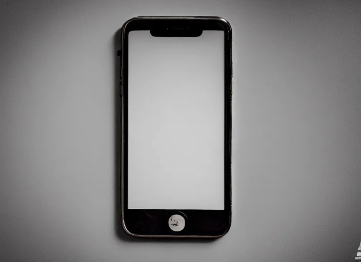 Image similar to photo still of an iphone from 1 9 2 0 with decoration from the year 1 9 2 0, in a room from 1 9 2 0, 8 k, studio lighting bright ambient lighting key light, 8 5 mm f 1. 8