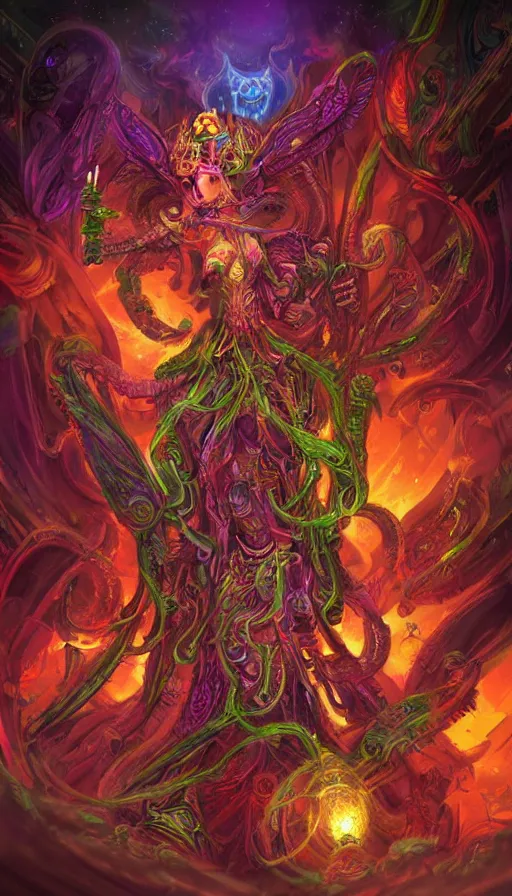 Image similar to psytrance artwork, by d & d concept artists