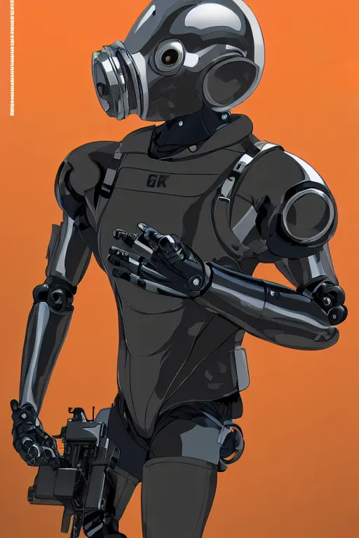 Image similar to robot ninja mask helmet metal gear solid training suit swat commando, aesthetic octane render, 8 k hd resolution, by ilya kuvshinov and cushart krentz and gilleard james, by carl warner and jim woodring, trending on artstation : 1. 5, sweet joy harmony color scheme