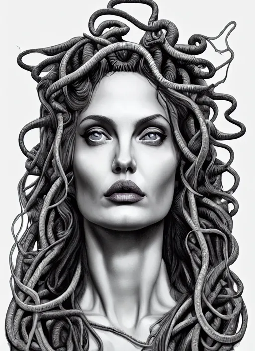 beautiful bust of medusa from greek mythology, gorgon, | Stable ...