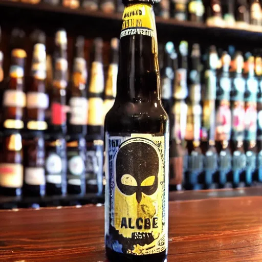 Prompt: nice tasting beer with a crazy label