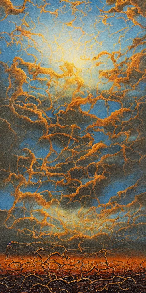 Image similar to thorns in the mud water drip by johfra bosschart sky realistic stormcloud with glimpses of flares