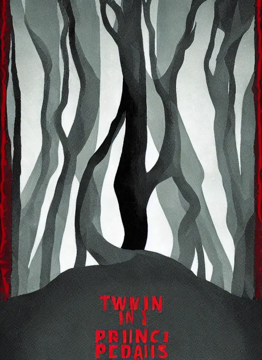 Image similar to twin peaks movie poster art by franco accornero