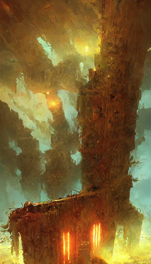 Prompt: The end of an organism, by Marc Simonetti