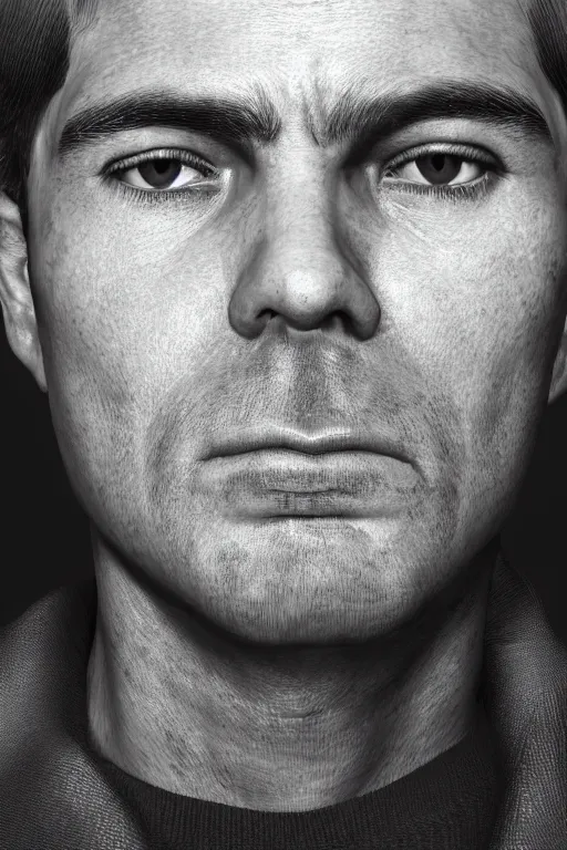 Prompt: extremely detailed closeup portrait arrest photo of the programmer who killed the middle manager who bought ibm. zeiss lens, sharp focus. highly detailed lifelike photorealistic, trending on artstation.