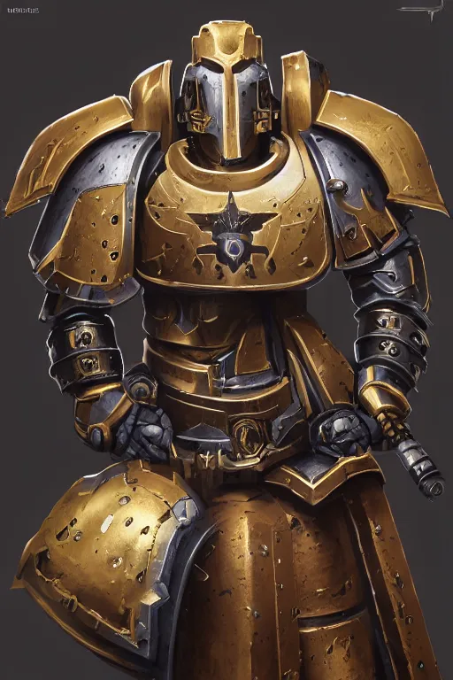 Image similar to armor portrait heros warhammer 4 0 k horus heresy fanart - the primarchs emperor by johannes helgeson animated with vfx concept artist & illustrator global illumination ray tracing hdr fanart arstation zbrush central hardmesh 8 k octane renderer comics stylized