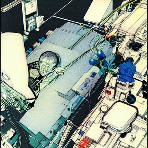 Image similar to android dreaming of electric sheep, by katsuhiro otomo