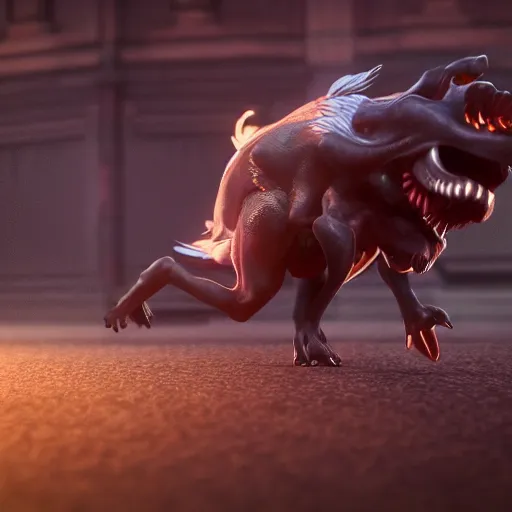 ArtStation - Running Dinosaur Animated