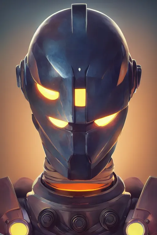 Image similar to epic mask helmet robot ninja portrait stylized as fornite style game design fanart by concept artist gervasio canda, behance hd by jesper ejsing, by rhads, makoto shinkai and lois van baarle, ilya kuvshinov, rossdraws global illumination radiating a glowing aura global illumination ray tracing hdr render in unreal engine 5