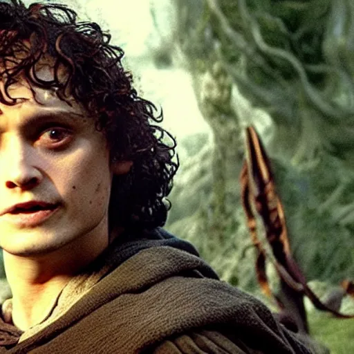 Image similar to johnny deep as frodo in lord of the rings