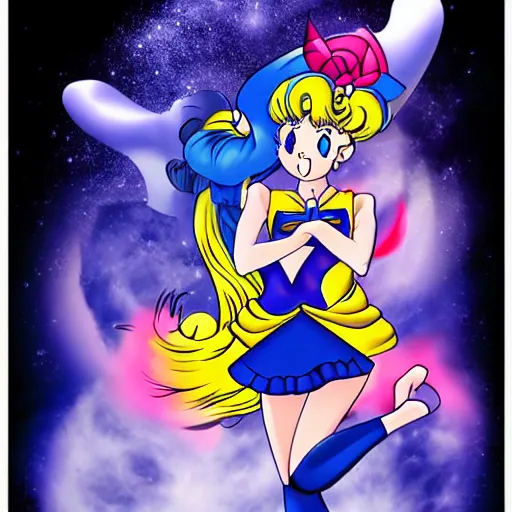 Image similar to sailor moon by peter zumthon