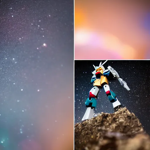 Image similar to star gazer gundam, award winning photography, raw, medium close up, canon eos r 5, f / 1. 4,