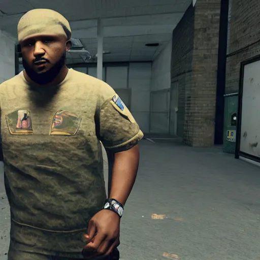 Prompt: schoolboy q, in tarkov