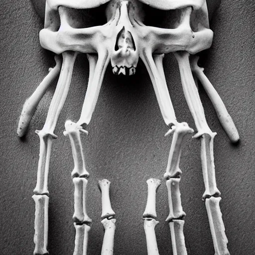 Prompt: “Skeleton Overlord real life photo f1.8”