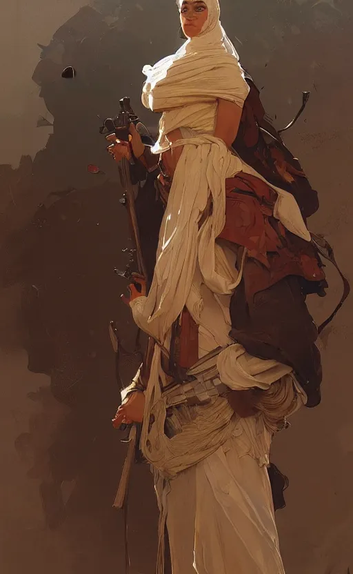 Image similar to a personification of the country jordan, highly detailed, digital painting, artstation, concept art, sharp focus, illustration, art by greg rutkowski and alphonse mucha