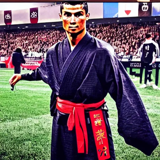 Image similar to Cristiano Ronaldo as samurai