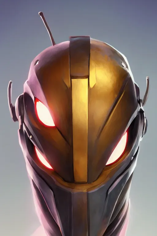 Image similar to epic mask helmet robot ninja portrait stylized as fornite style game design fanart by concept artist gervasio canda, behance hd by jesper ejsing, by rhads, makoto shinkai and lois van baarle, ilya kuvshinov, rossdraws global illumination radiating a glowing aura global illumination ray tracing hdr render in unreal engine 5