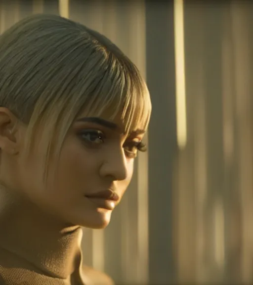 Image similar to a movie still of kylie jenner as joi in the movie blade runner 2 0 4 9