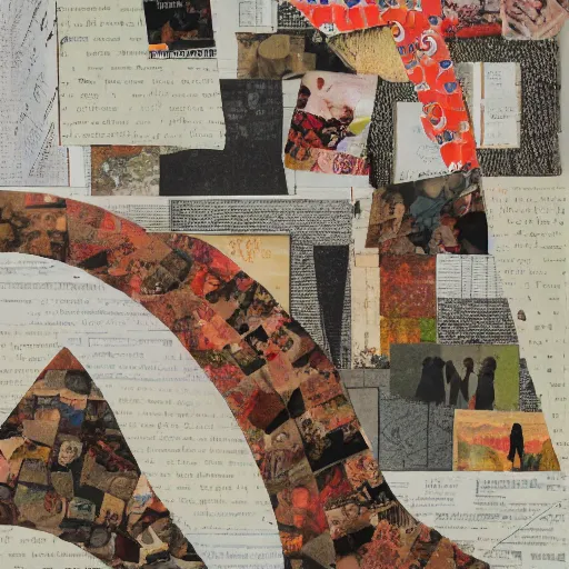 Image similar to teared paper collage