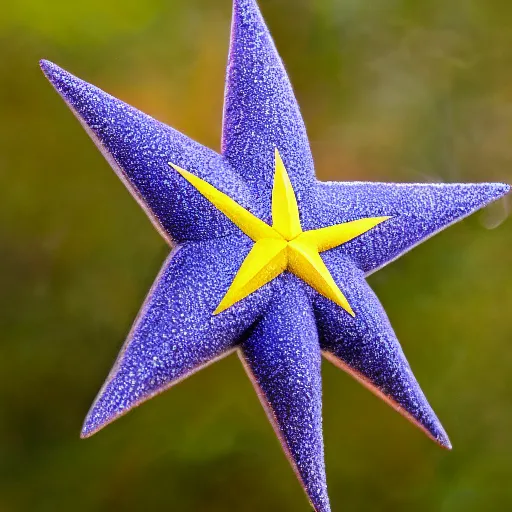 Prompt: national geographic photo of starmie, pokemon in the wild, intricate, portrait, 8 k highly professionally detailed, hdr, award winning