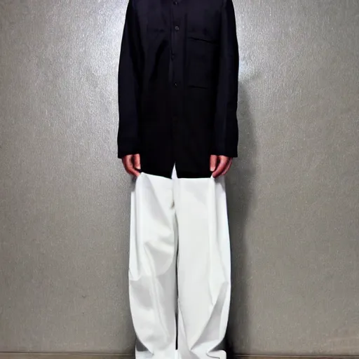 Image similar to Pants designed by Yohji Yamamoto, Raf Simons, Dries Van Noten