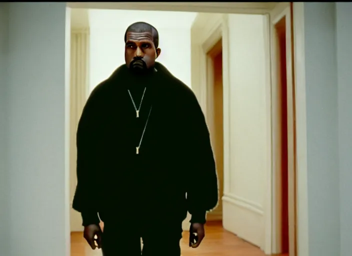 Image similar to film still of kanye west as jack torrance in the shining, 8 k