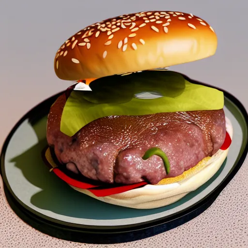 Prompt: real-life blobfish in a burger, extremely detailed, 8k resolution, high detail