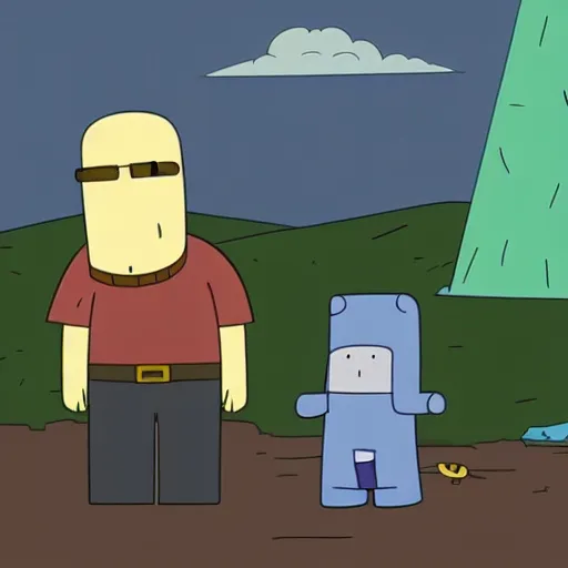 Image similar to Walter White in an episode of Adventure Time