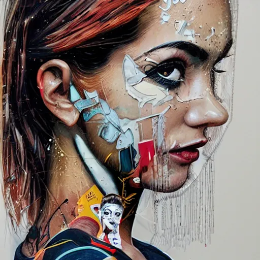 Image similar to photo of young woman by sandra chevrier