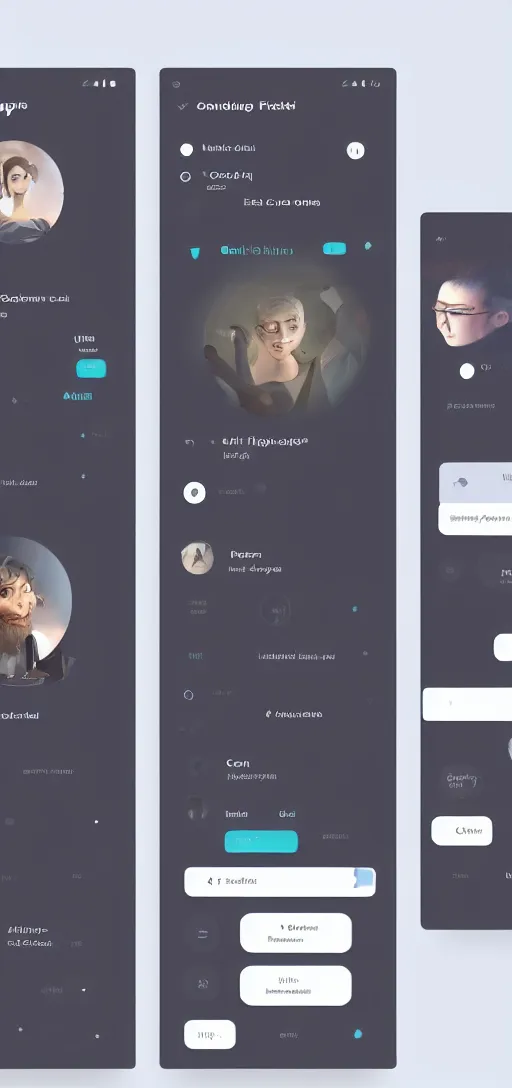 Image similar to the user interface of an app that allows groups to easily access vcf files for contact sharing, trending on dribbble, artstation, behance. made in figma, ux, graphic design, user experience design, cuberto, ios