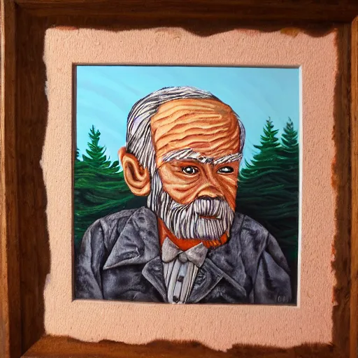 Prompt: painting of an old man, appalachian folk art, detailed, award winning, 4 k