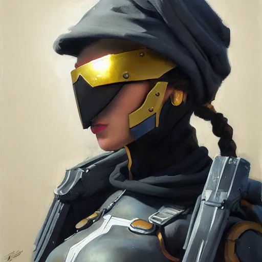 Image similar to greg manchess portrait painting of partially armored banksy as overwatch character, medium shot, asymmetrical, profile picture, organic painting, sunny day, matte painting, bold shapes, hard edges, street art, trending on artstation, by huang guangjian, gil elvgren, ruan jia, randy vargas, greg rutkowski