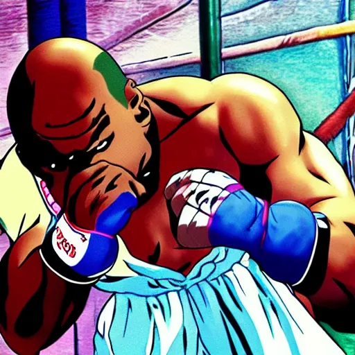 Image similar to mike tyson, anime