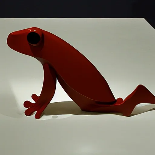 Prompt: frog by Jean Arp