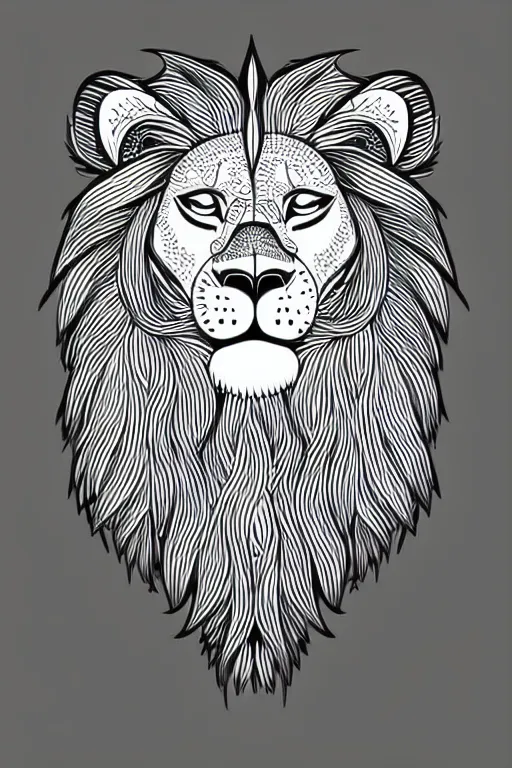 Printable Art, Roaring Lion Drawing, 16x20inches Instant Download Graphic  Design Wall Art Print, Home Decor Black and White Art Office Decor - Etsy
