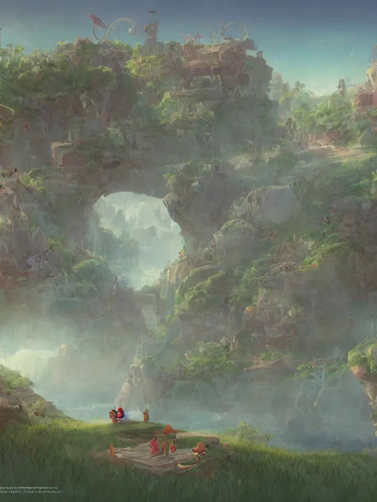 Image similar to finding our way home by Disney Concept Artists, blunt borders, rule of thirds