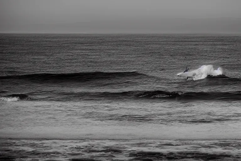 Image similar to cthulhu riding out of the ocean in Malibu morning natural light by Emmanuel Lubezki