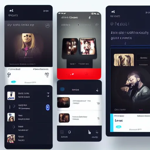 Image similar to Music Streaming Service Mobile App UI UX