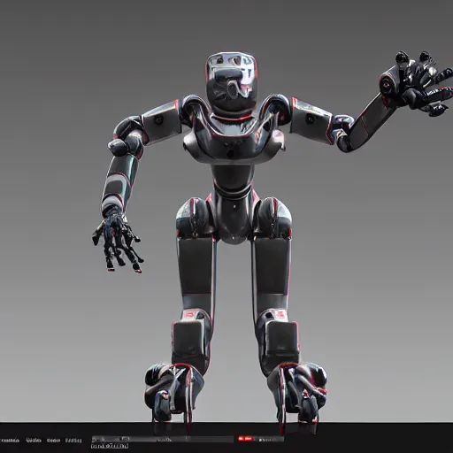 Image similar to hard surface, robotic platform, based on minimal surface, 6 claws, symmetric, unreal engine