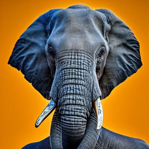 Image similar to [ [ [ elephant man ] ] ]!!! portrait, 4 k photorealism, trending on unsplash, shot by jimmy nelson