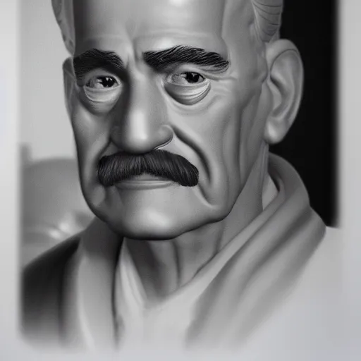 Image similar to a beautiful portrait mario as a grandpa, ultra realistic details, 8 k