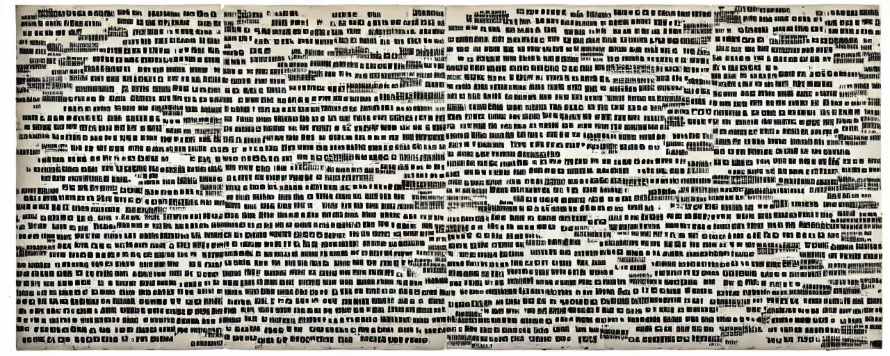 Image similar to a typographic painting of words and letters, by John Cage, oil paint, Concrete poetry, Fluxus, abstract, words, Highly Detailed